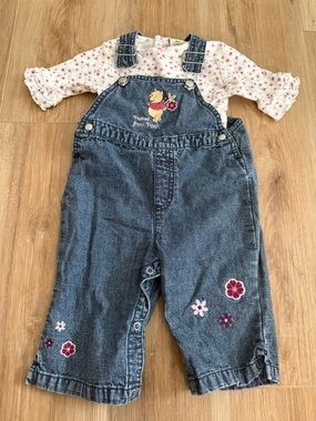 Vintage Winnie the Pooh Overall Outfit